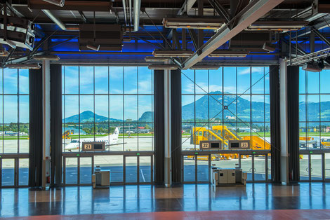 Fotos Flughafen copyright Salzburger Flughafen GmbH.